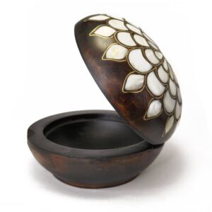 Wooden ring gift Round Wooden Handmade Box