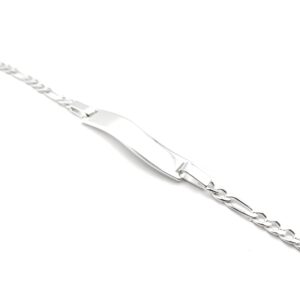 Silver Bracelet - Wavy Name Plate
