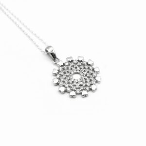 Heart Spiral Silver Hanger