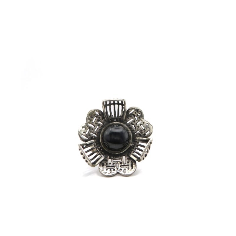 925 sterling silver, onyx ring