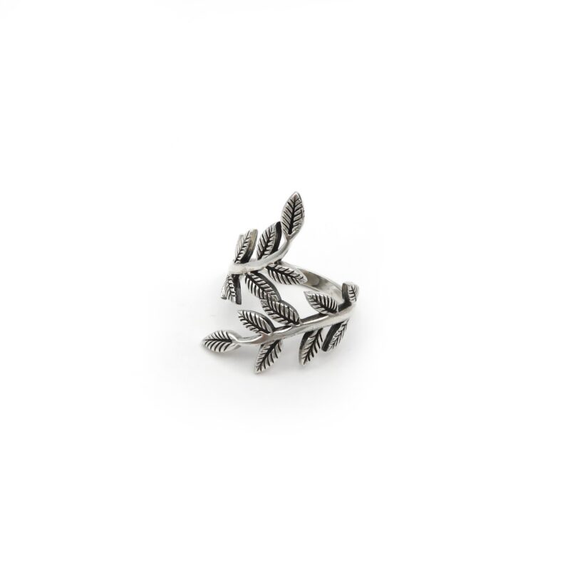 925 sterling silver entwined vines women ring
