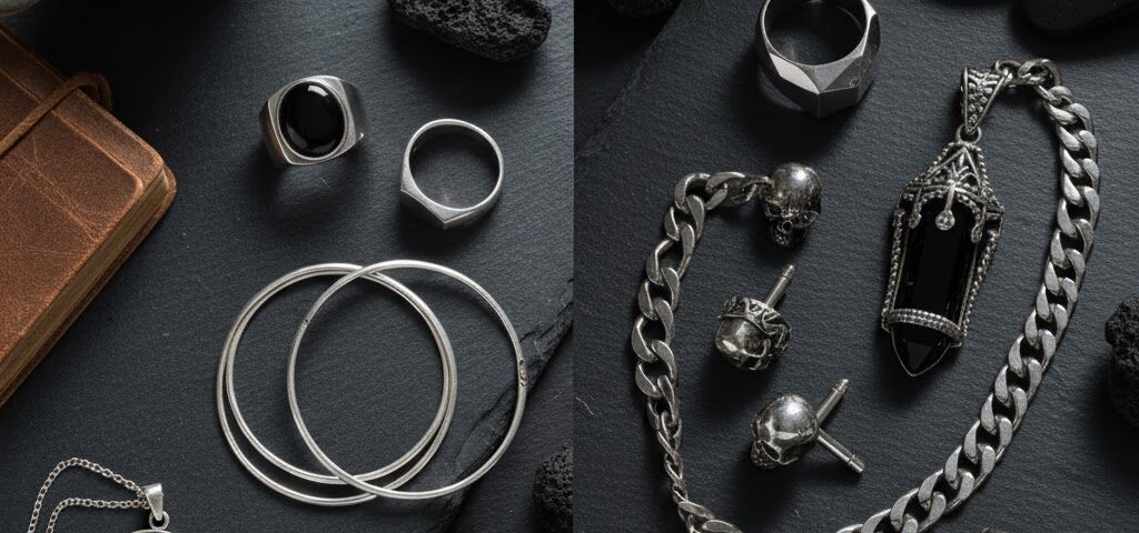 Silver men set, two options