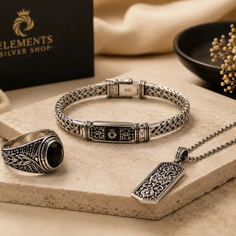 Women elegant 925 sterling silver jewelry collection by Elements Winkel